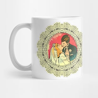 kiss at the wedding Mug